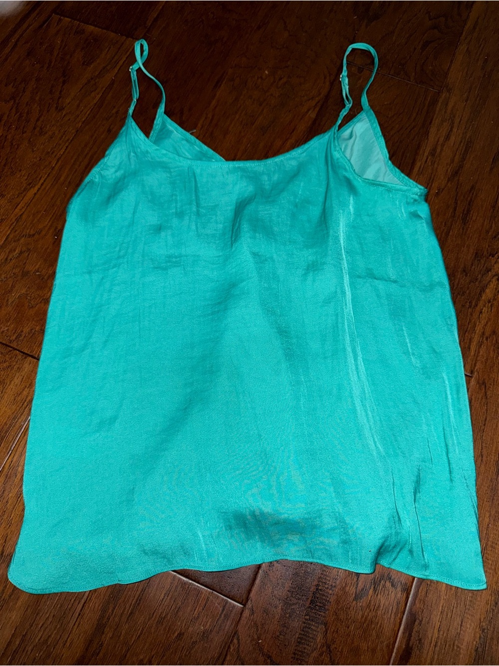 Naked Zebra Turquoise Satin-Look Camisole